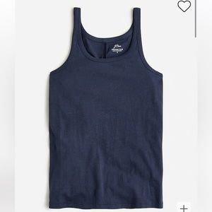 J Crew Scoopneck Tank Top in Irganic Slub Cotton, NWT